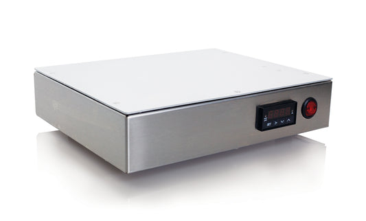 Digital temperature controller on Qor Labs slide warmer